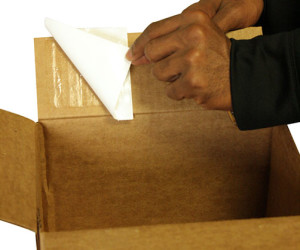 Adhesive Squares™ Provide Secure Shipping Solution